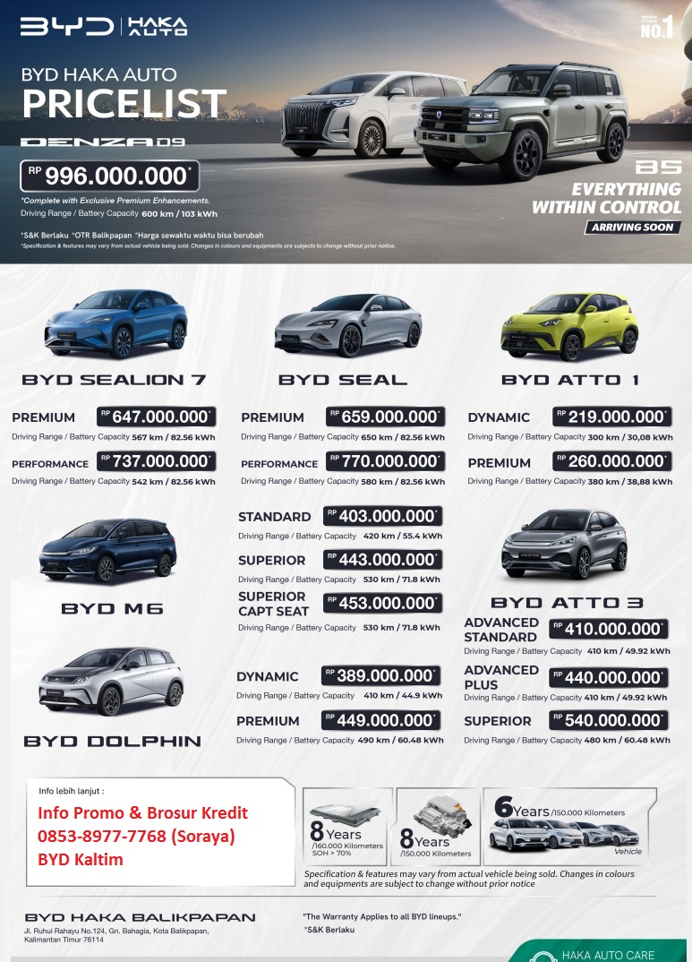 BYD balikpapan harga mobil kaltim
